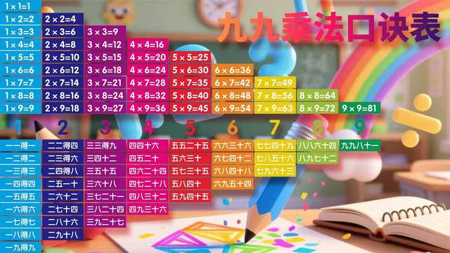 九九乘法口诀